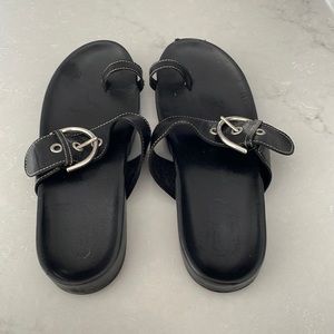Coach leather sandals